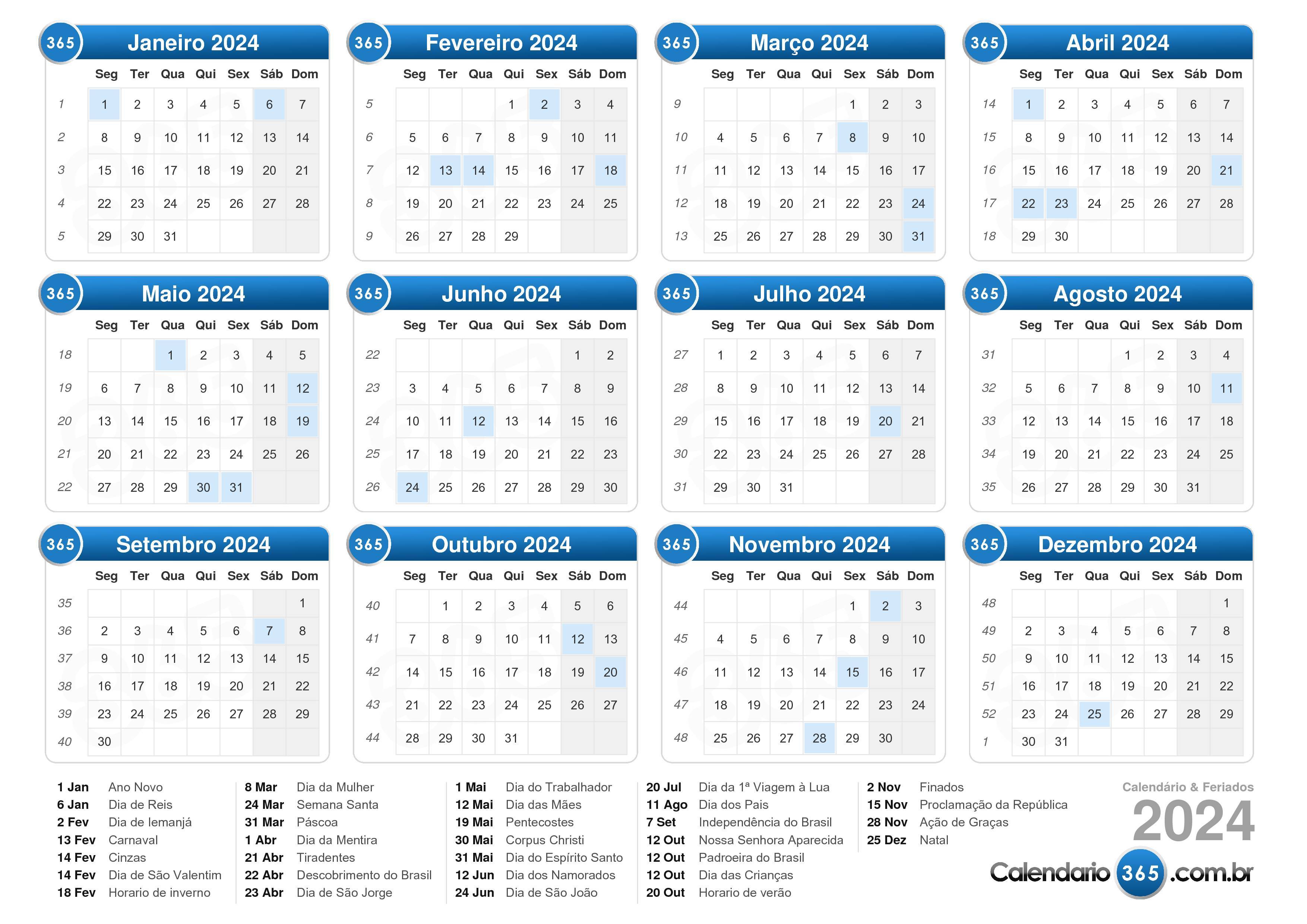 Calendario 2024 Horizontal Y Vertical Vrogue